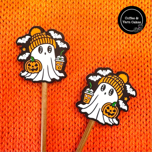 Pumpkin Love Ghost Stitch Stoppers 1 Pair