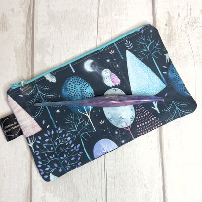 Nightfall Trees Zipped Notions Hook DPN Pouch/Case