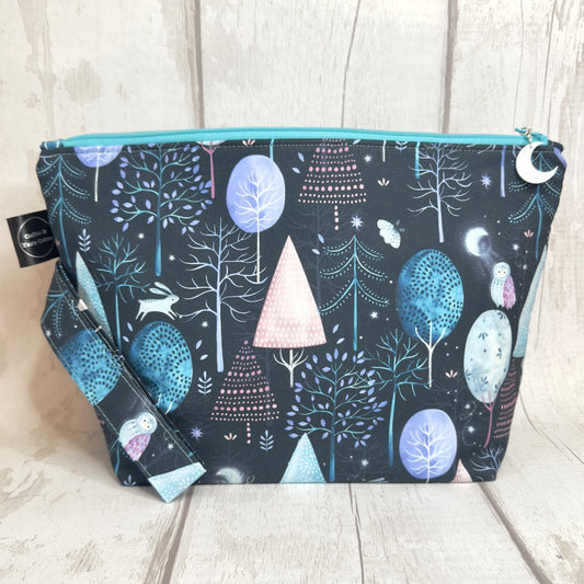 Nightfall Trees Zipped Project Bags - Large Size