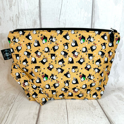 Yellow Kaonashi No Face Zipped Project Bag - Large Size