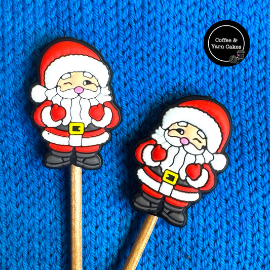 Cheeky Santa Father Christmas Stockings Stitch Stoppers 1 Pair