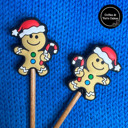 Christmas Gingerbread Man Festive Stitch Stoppers 1 Pair