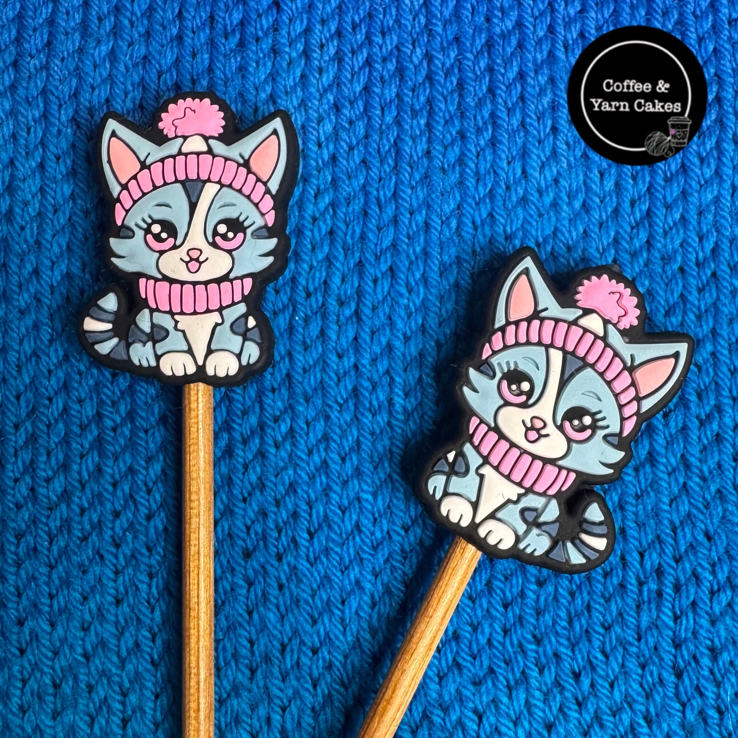 Winter Kitties Christmas Cats Stitch Stoppers 1 Pair