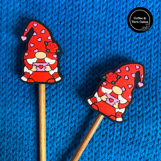 Red Love Letter Gnomes Gonks Stitch Stoppers 1 Pair