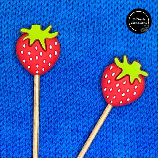 Scrumptious Strawberry Stitch Stoppers 1 Pair