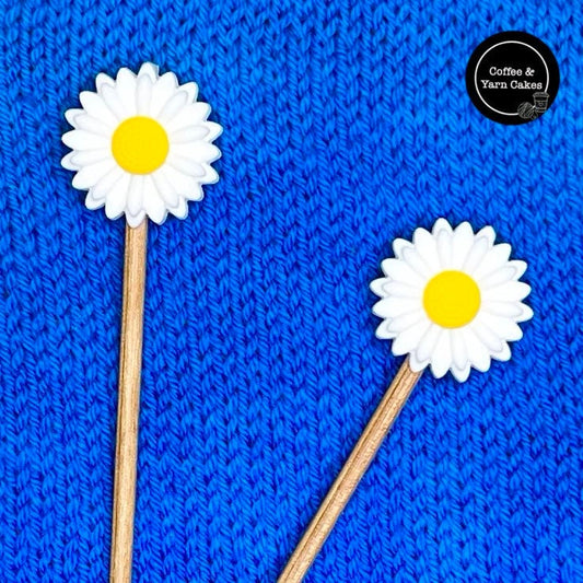 Delightful Daisy Daisies Flower Stitch Stoppers 1 Pair