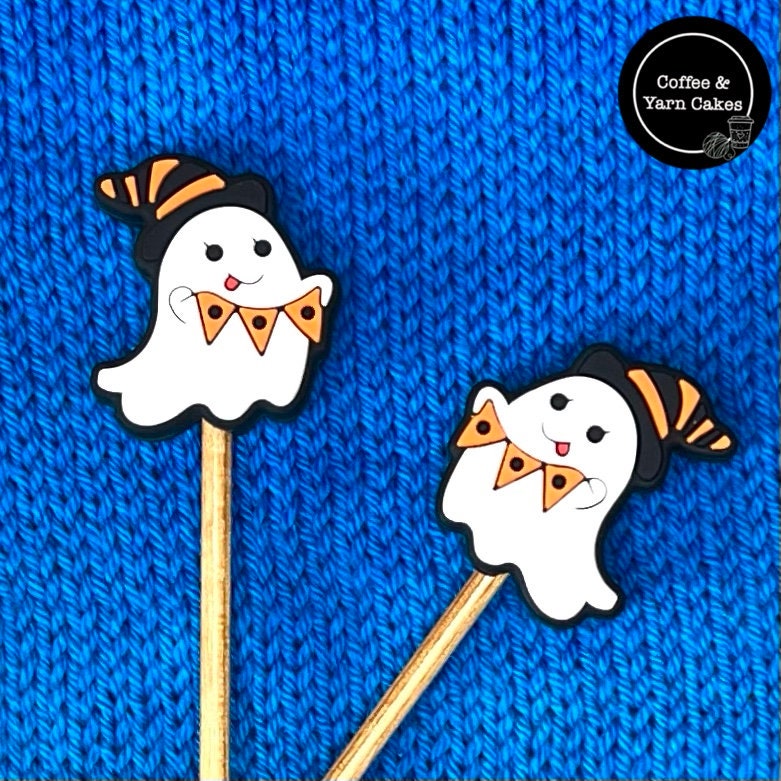 Halloween Ghost Bunting Stitch Stoppers  1 Pair