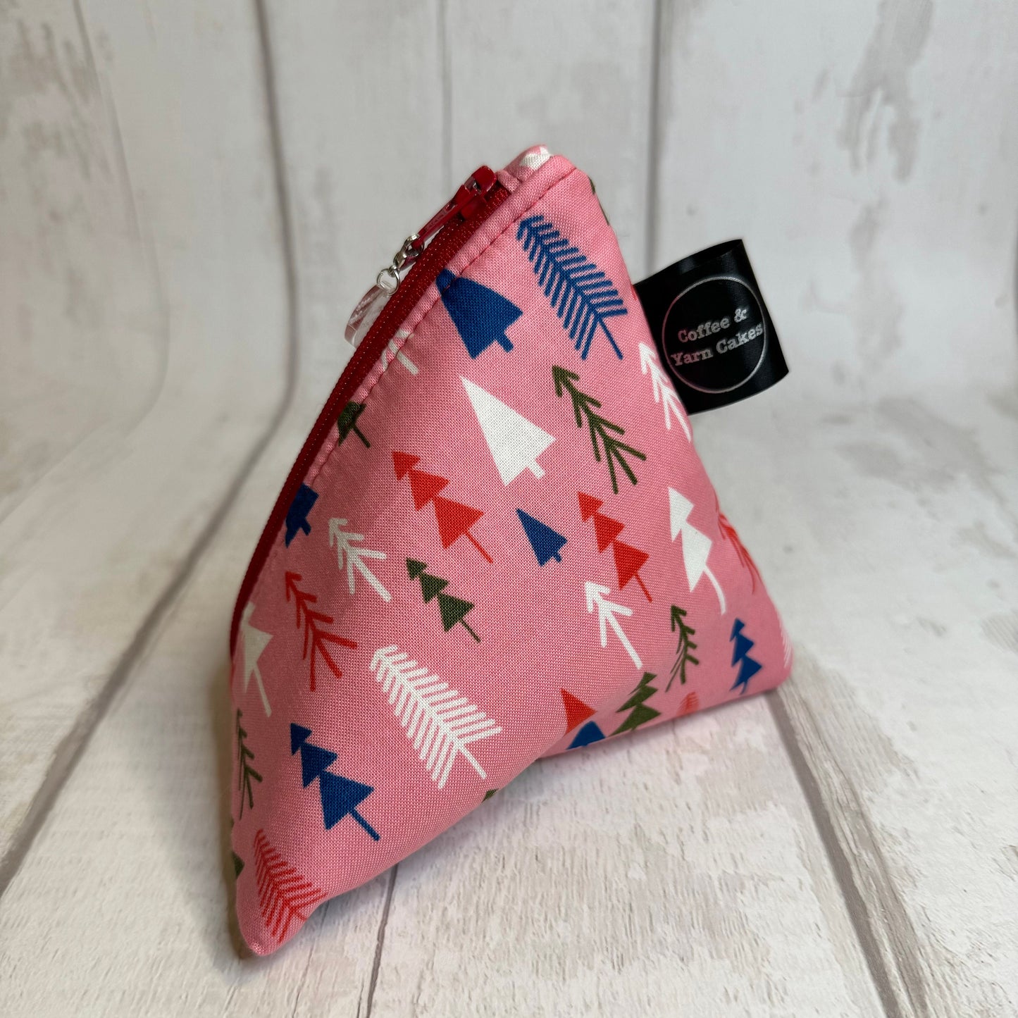 Pochette zippée pour accessoires de cuisine Pink Kitchmas Trees