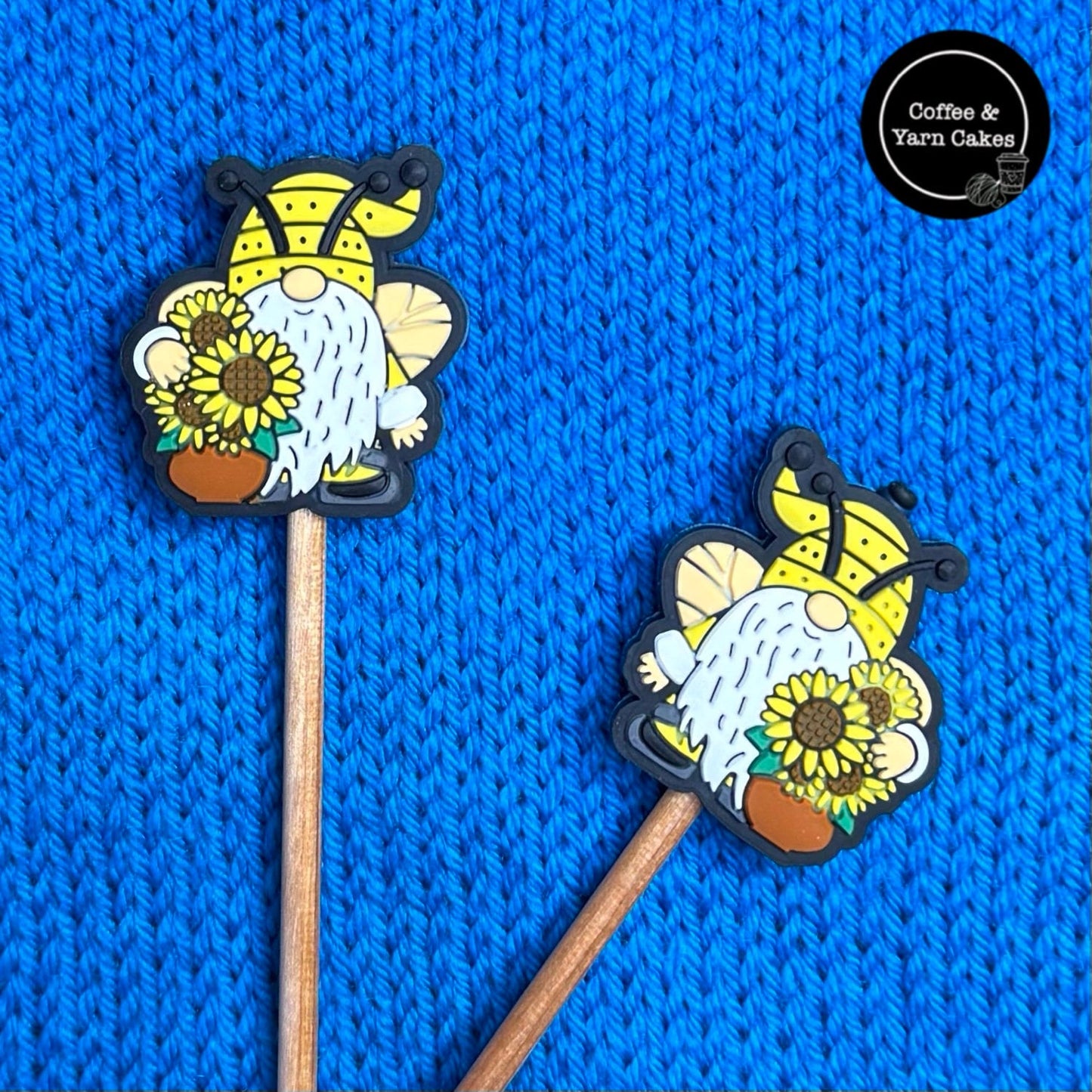 Butoirs de mailles Bee Gnomes Sunflower 1 paire